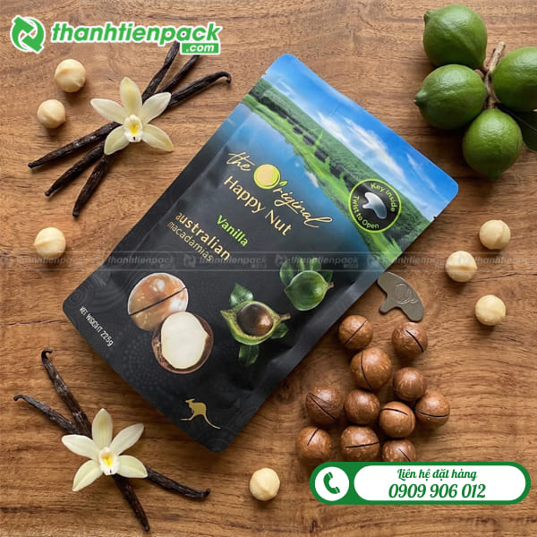 T&uacute;i m&agrave;ng gh&eacute;p đựng hạt macca