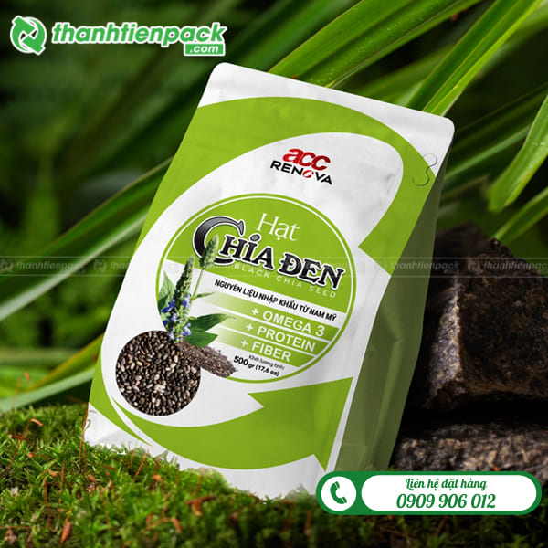 T&uacute;i zip 8 cạnh đựng hạt chia