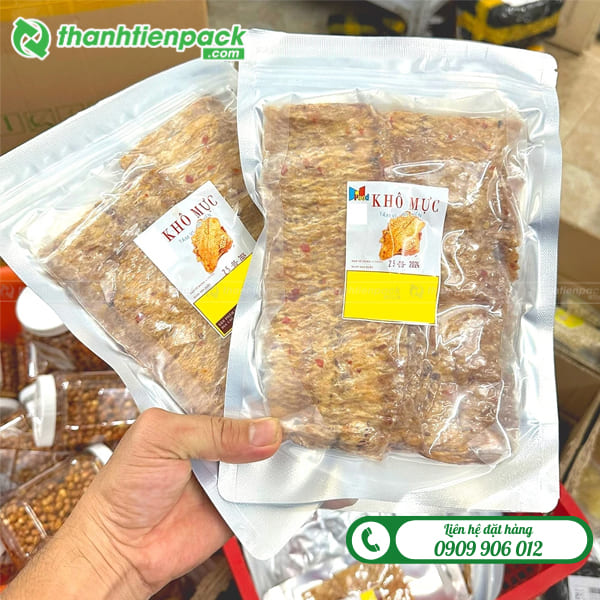 T&uacute;i zip bạc đựng kh&ocirc; mực