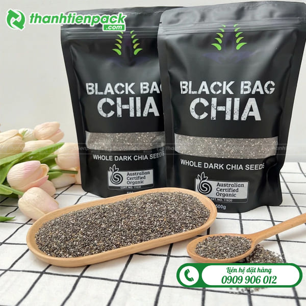 T&uacute;i zip đựng hạt chia c&oacute; cửa sổ