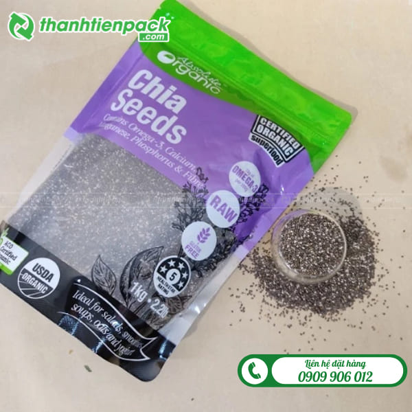 T&uacute;i zip đựng hạt chia