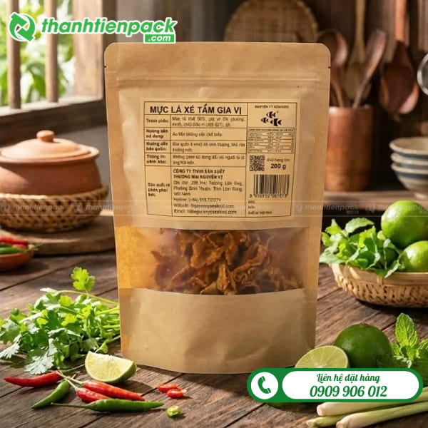 T&uacute;i zip giấy c&oacute; cửa sổ đựng kh&ocirc; mực