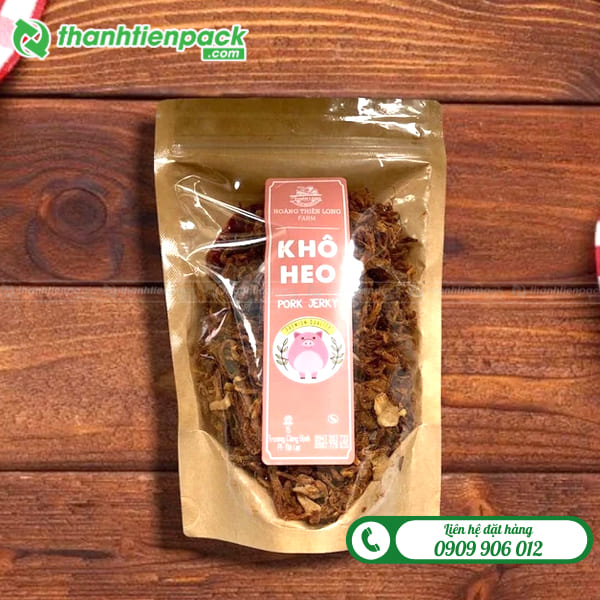 T&uacute;i zip giấy đựng kh&ocirc; heo