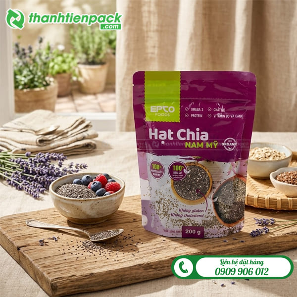 T&uacute;i zip kh&oacute;a k&eacute;o đựng hạt chia