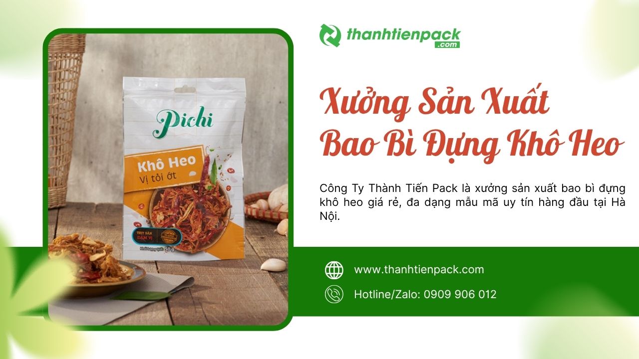 Xưởng bao b&igrave; đựng kh&ocirc; heo