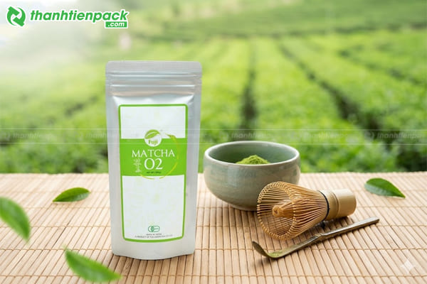 Mẫu bao b&igrave; bột matcha đẹp