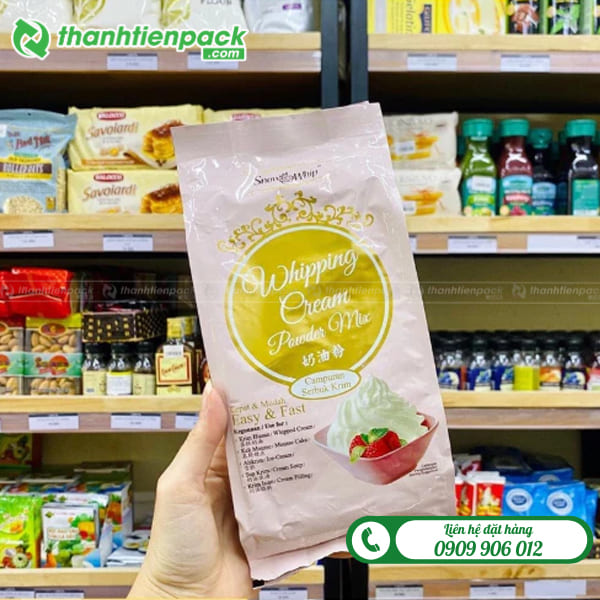 T&uacute;i 8 cạnh đựng bột l&agrave;m kem