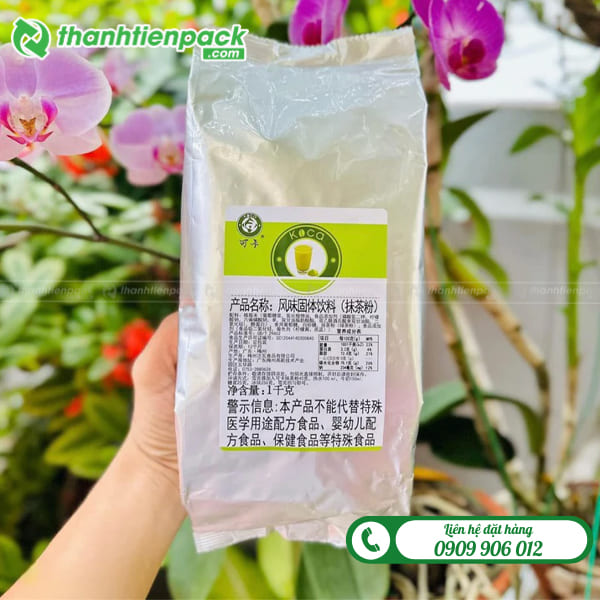 T&uacute;i xếp h&ocirc;ng đựng bột matcha