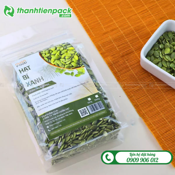 T&uacute;i zip trong 8 cạnh đựng hạt b&iacute;