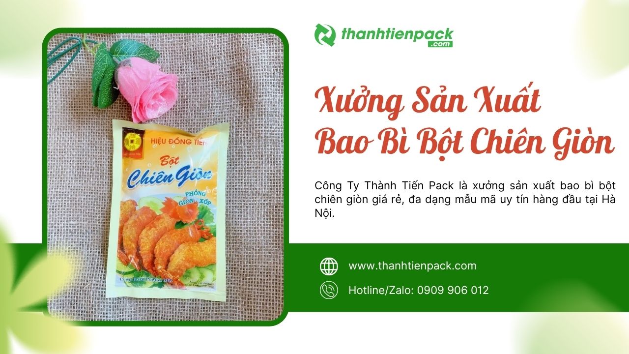 Xưởng bao b&igrave; bột chi&ecirc;n gi&ograve;n