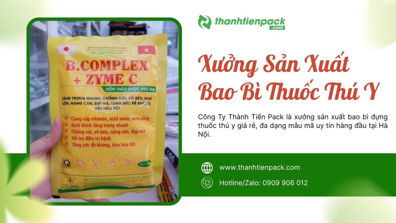 Xưởng bao b&igrave; thuốc th&uacute; &yacute;