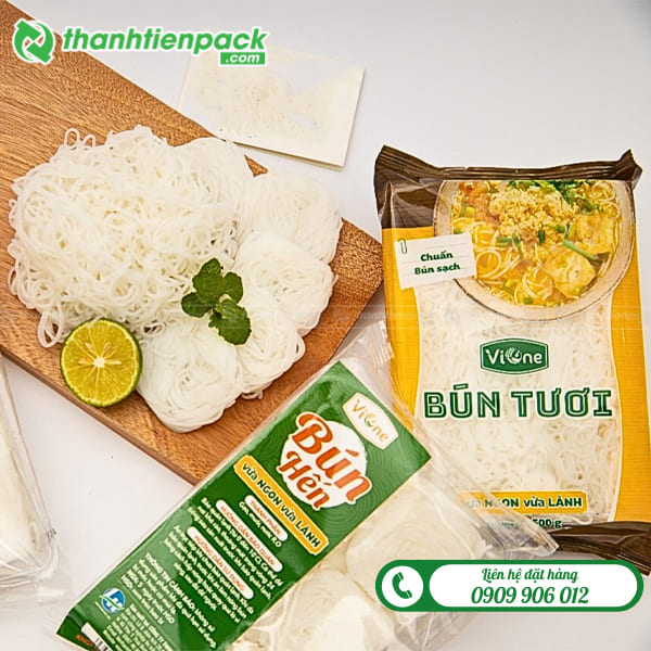 In t&uacute;i đựng b&uacute;n tươi