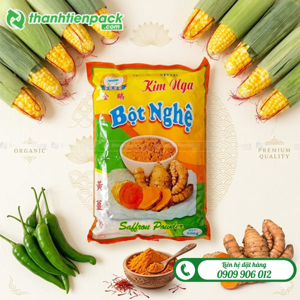 Túi ép biên đựng bột nghệ