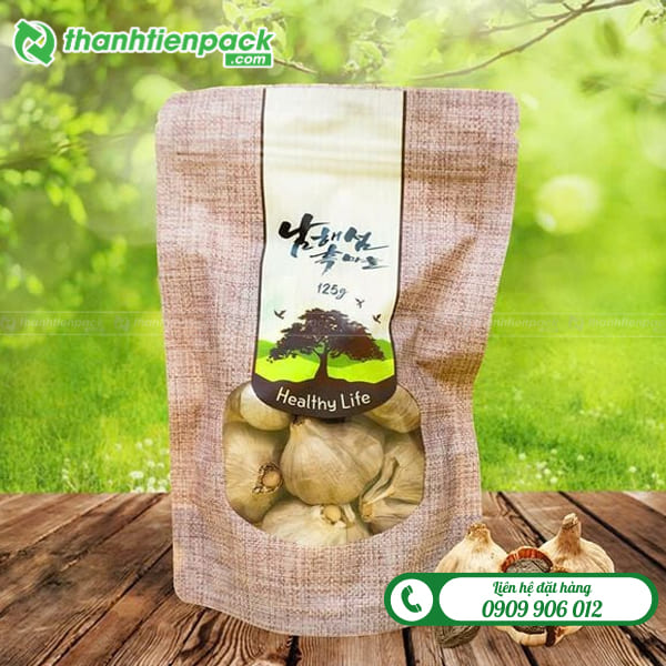 T&uacute;i zip đựng tỏi c&oacute; cửa sổ