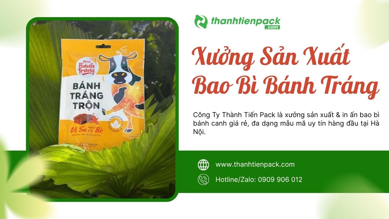 Xưởng bao bì bánh tráng Hà Nội