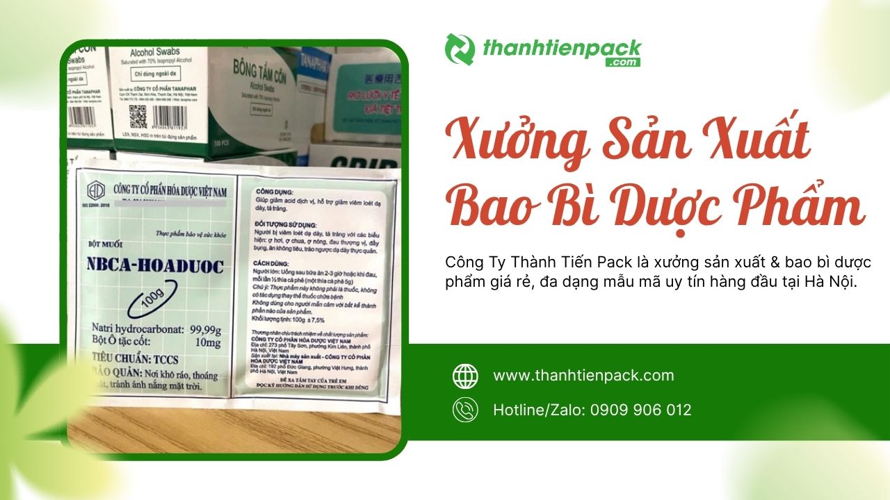 Xưởng bao b&igrave; dược phẩm