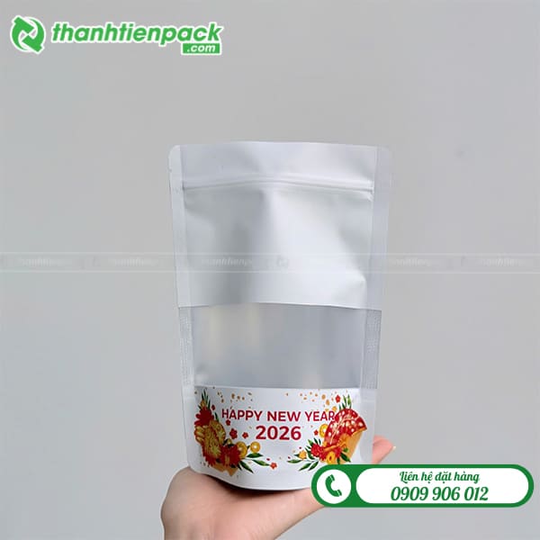 T&uacute;i zip giấy trắng