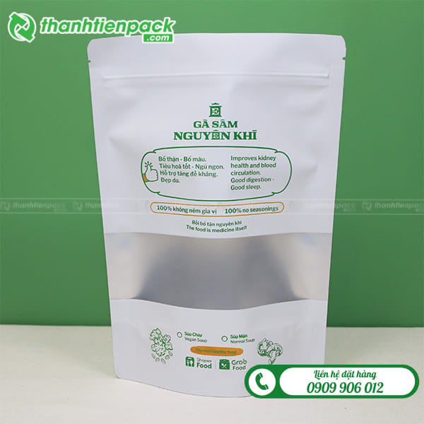 T&uacute;i zip sữa c&oacute; cửa sổ