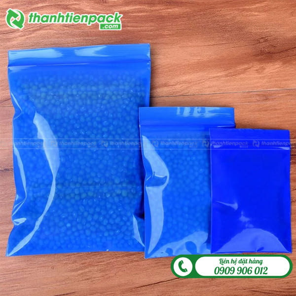 T&uacute;i zip xanh dương