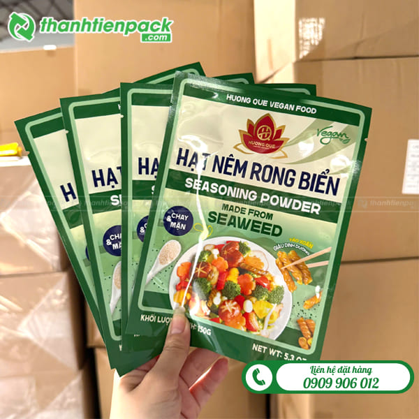 Bao b&igrave; đựng hạt n&ecirc;m rong biển