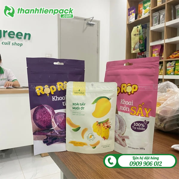 Bao b&igrave; đựng tr&aacute;i c&acirc;y sấy đẹp