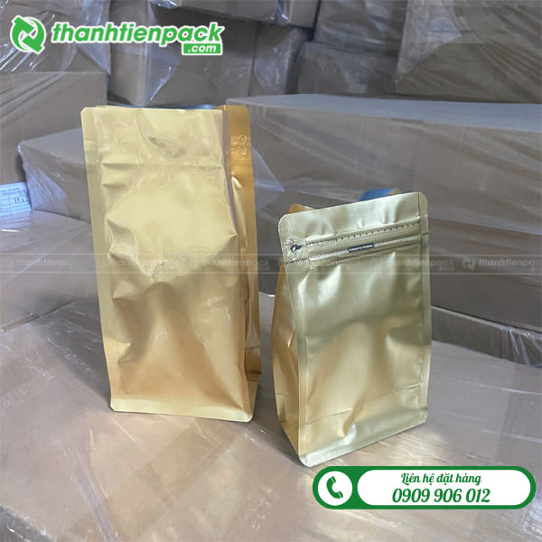 T&uacute;i zip 8 cạnh đ&aacute;y vu&ocirc;ng