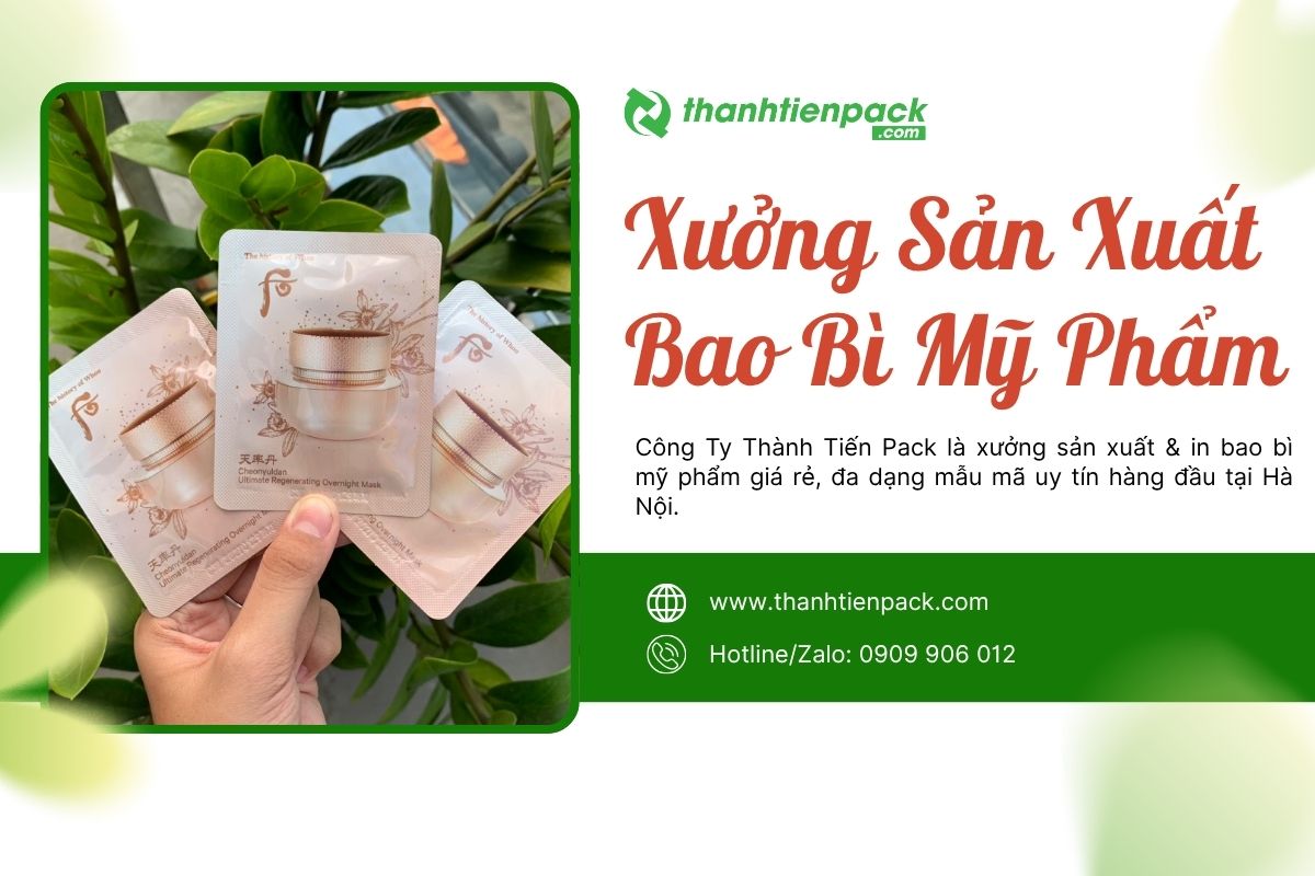 Xưởng bao bì mỹ phẩm Hà Nội