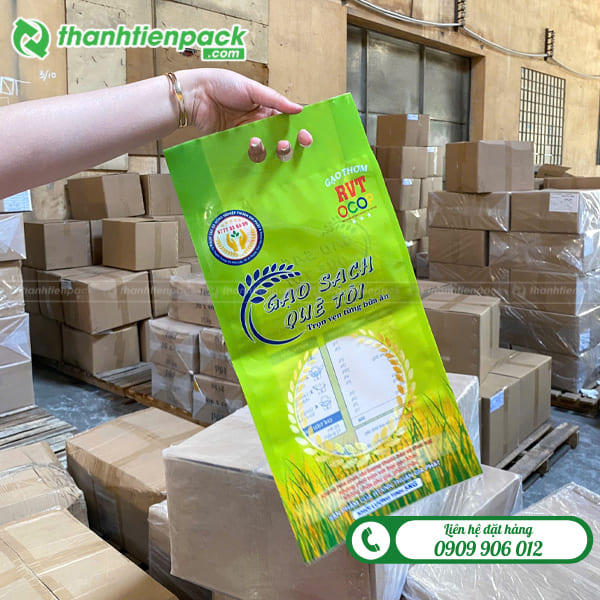 Bao bì đóng gói gạo đục lỗ 