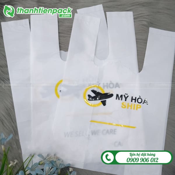 Mẫu in túi xốp 2 quai siêu thị