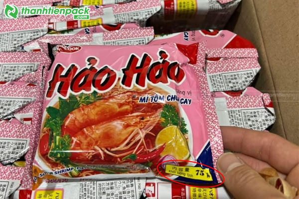 Trọng lượng tịnh của bao bì