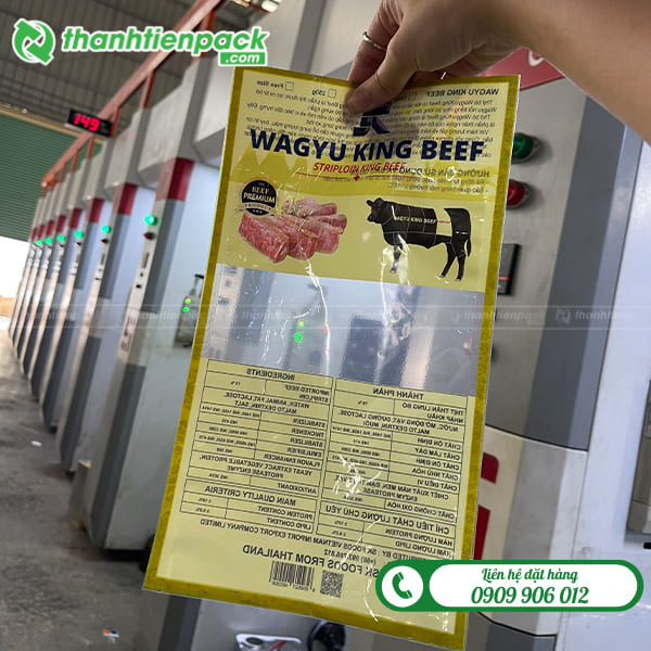 Túi đựng thịt bò hút chân không