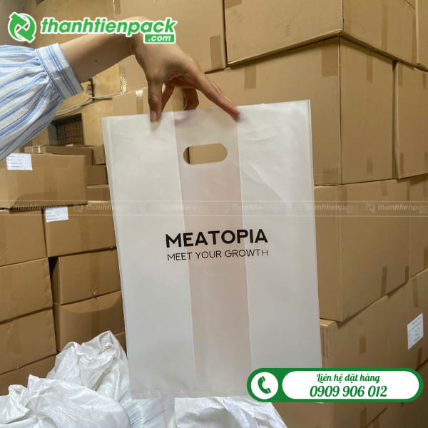Túi hột xoài in logo đựng quà