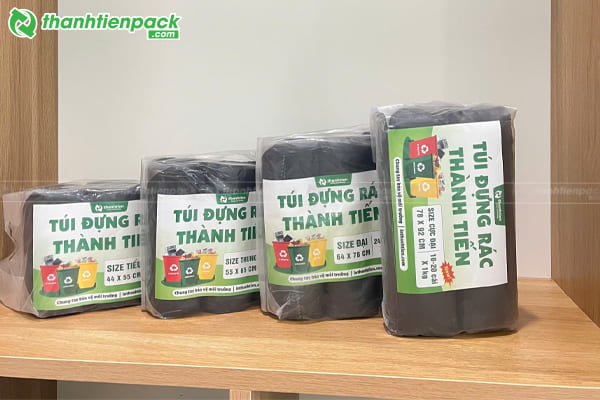 Túi rác cuộn màu đen