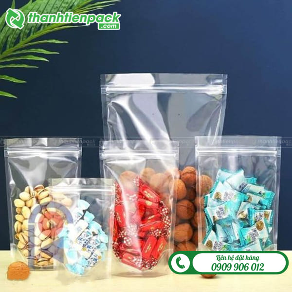 Túi zip trong suốt đựng kẹo