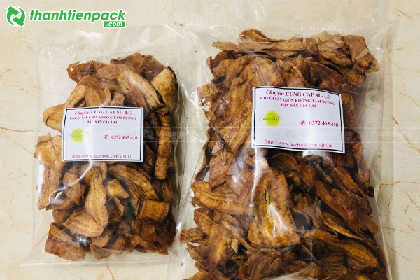 Bao bì chuối sấy trong suốt