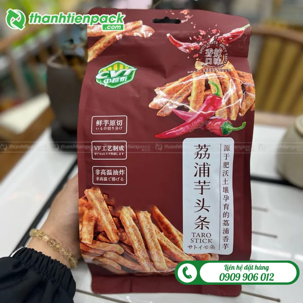 Bao bì đóng gói khoai môn sấy