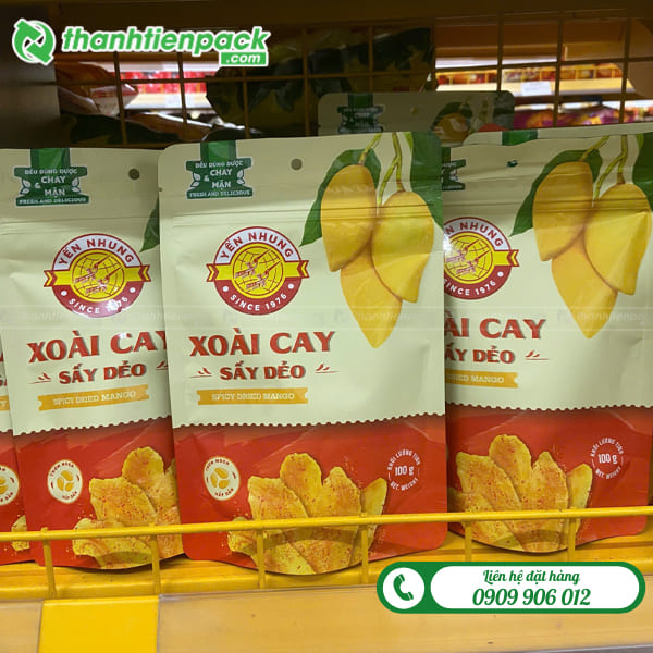 Bao bì đựng xoài sấy dẻo