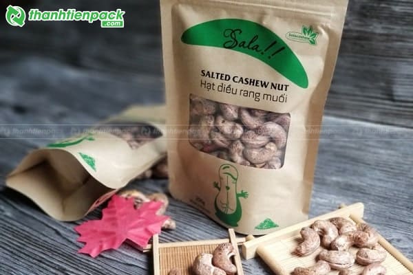 Bao bì hạt điều rang muối