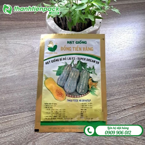 Bao bì hạt giống bí đỏ