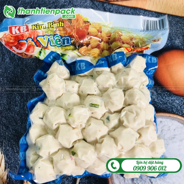 Bao bì hút chân không cá viên