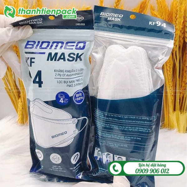 Bao bì khẩu trang biomeq mask