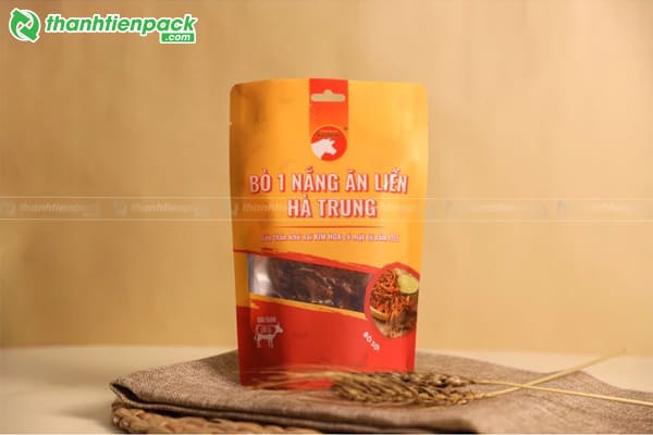 Bao bì màng ghép đựng khô bò