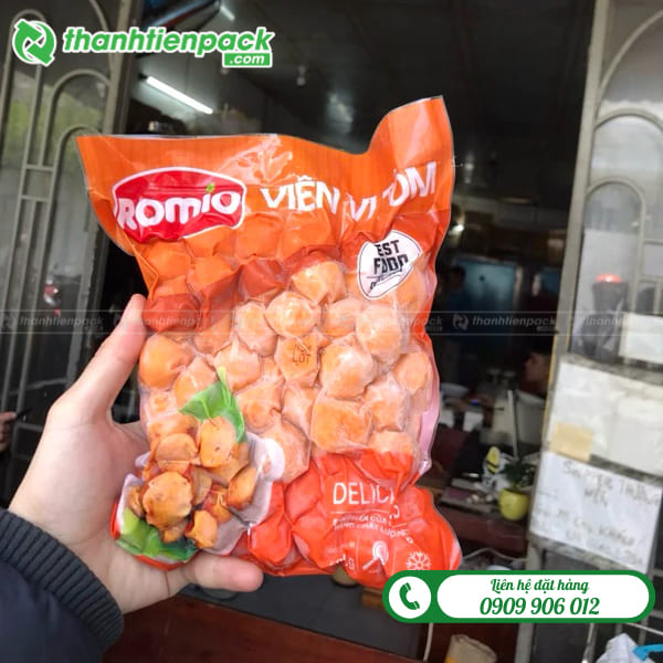 Bao bì màng ghép đựng tôm viên