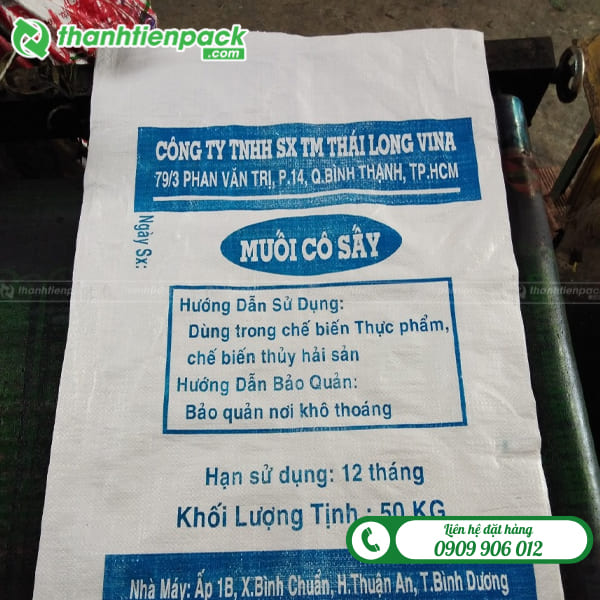 Bao PP dệt đựng muối