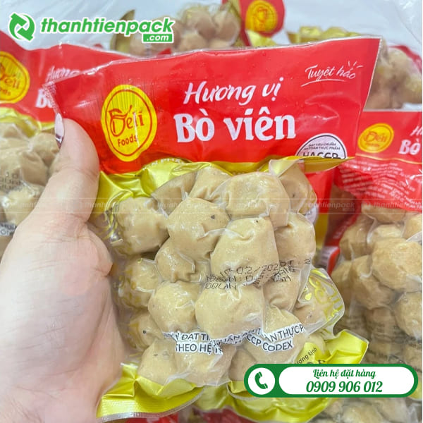Bì bò viên hút chân không 