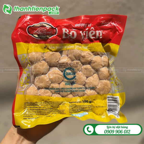 In trục ống đồng bao bì bò viên
