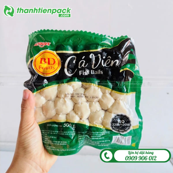 In túi đựng cá viên