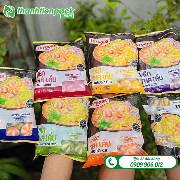 Mẫu bao bì đựng thực phẩm đông lạnh