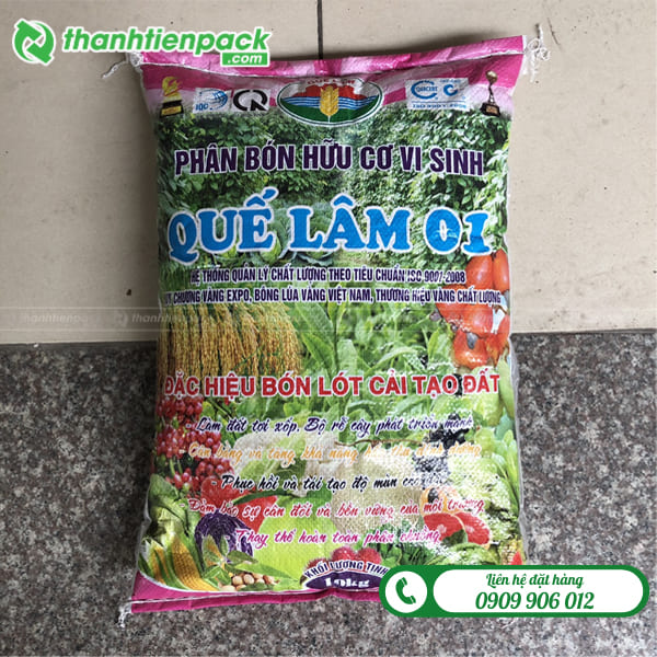 Mẫu bao pp dệt đựng phân bón