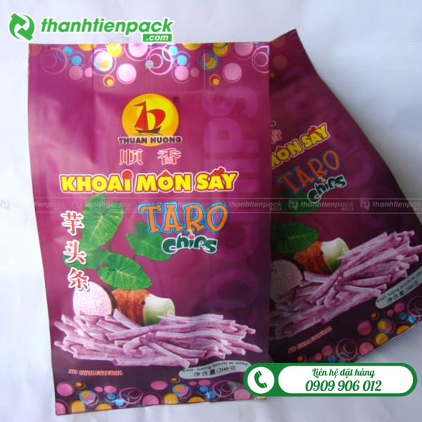 Túi 8 cạnh đựng khoai môn sấy